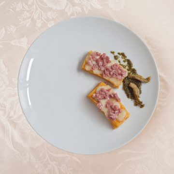 Crostoni di polenta con la Farina Gialla di Storo